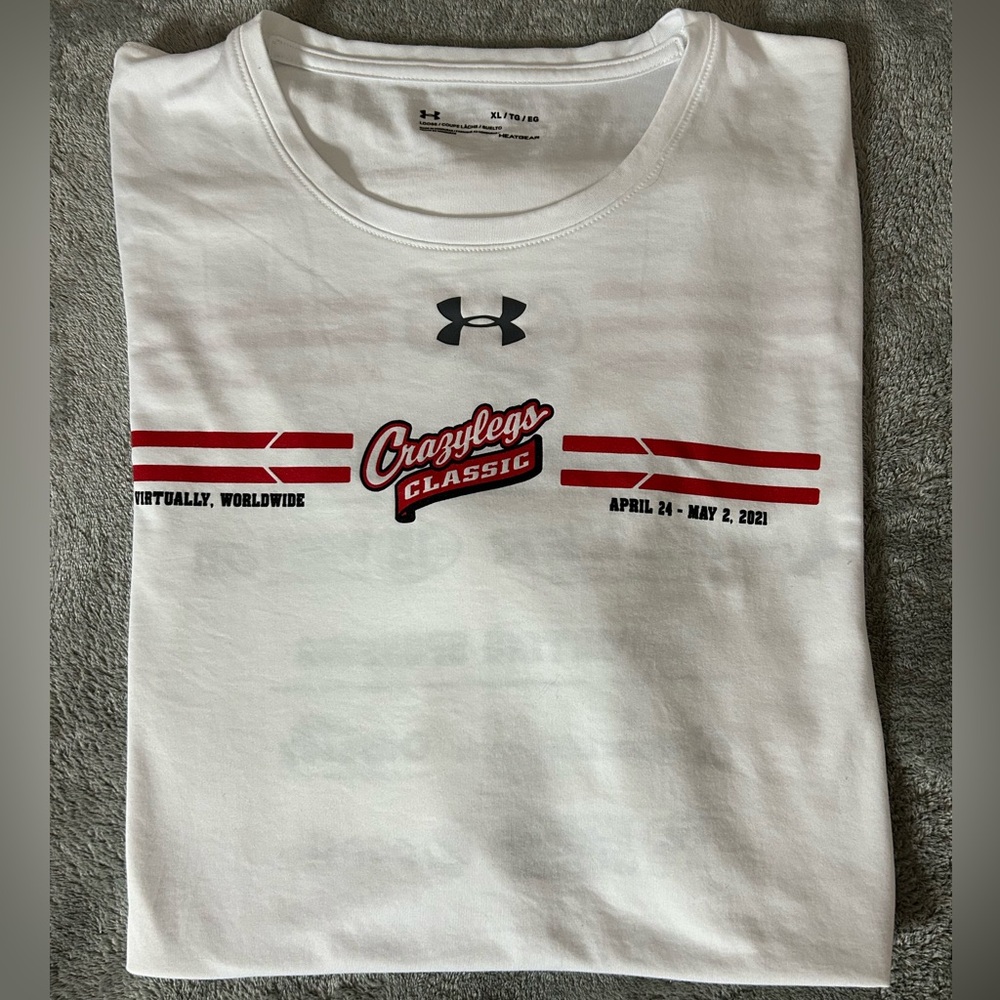 Under Armour Men’s White Short Sleeve Tee XL